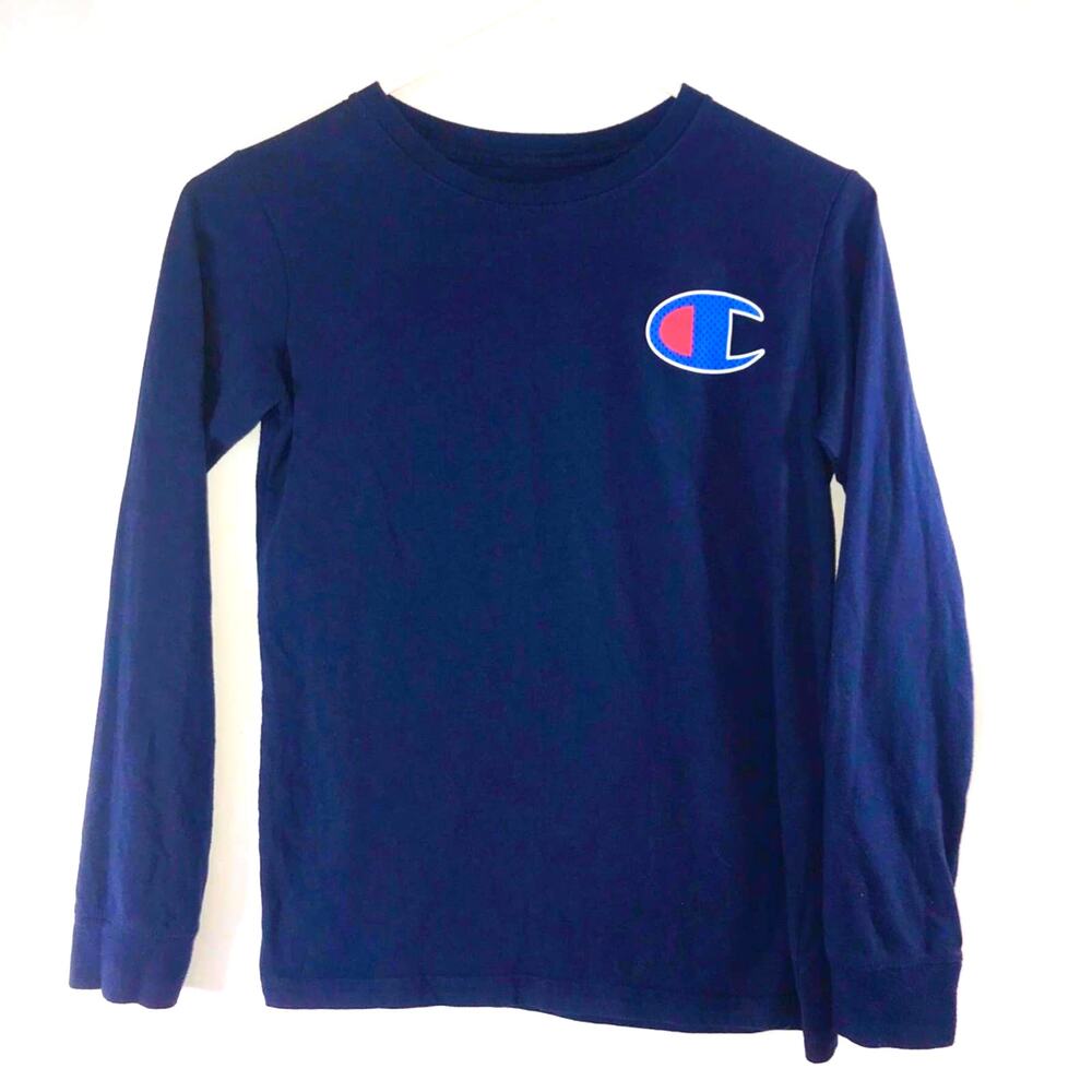 Champion Boy's Long Sleeve Moisture Wicking Tee M